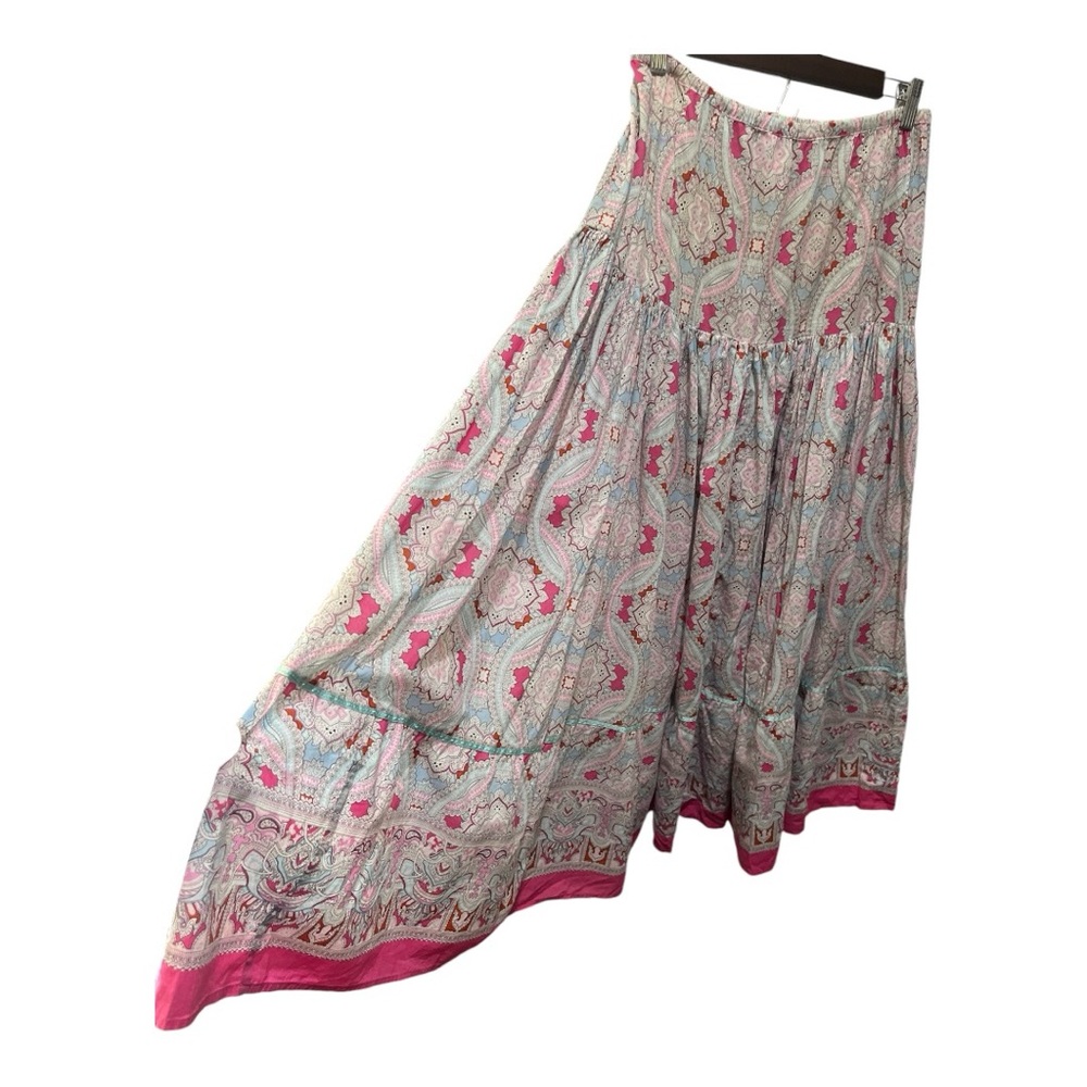 SUNDANCE PAISLEY PRAIRIE 100% COTTON PETTICOAT MAXI SKIRT SIZE MEDIUM - Picture 6 of 14